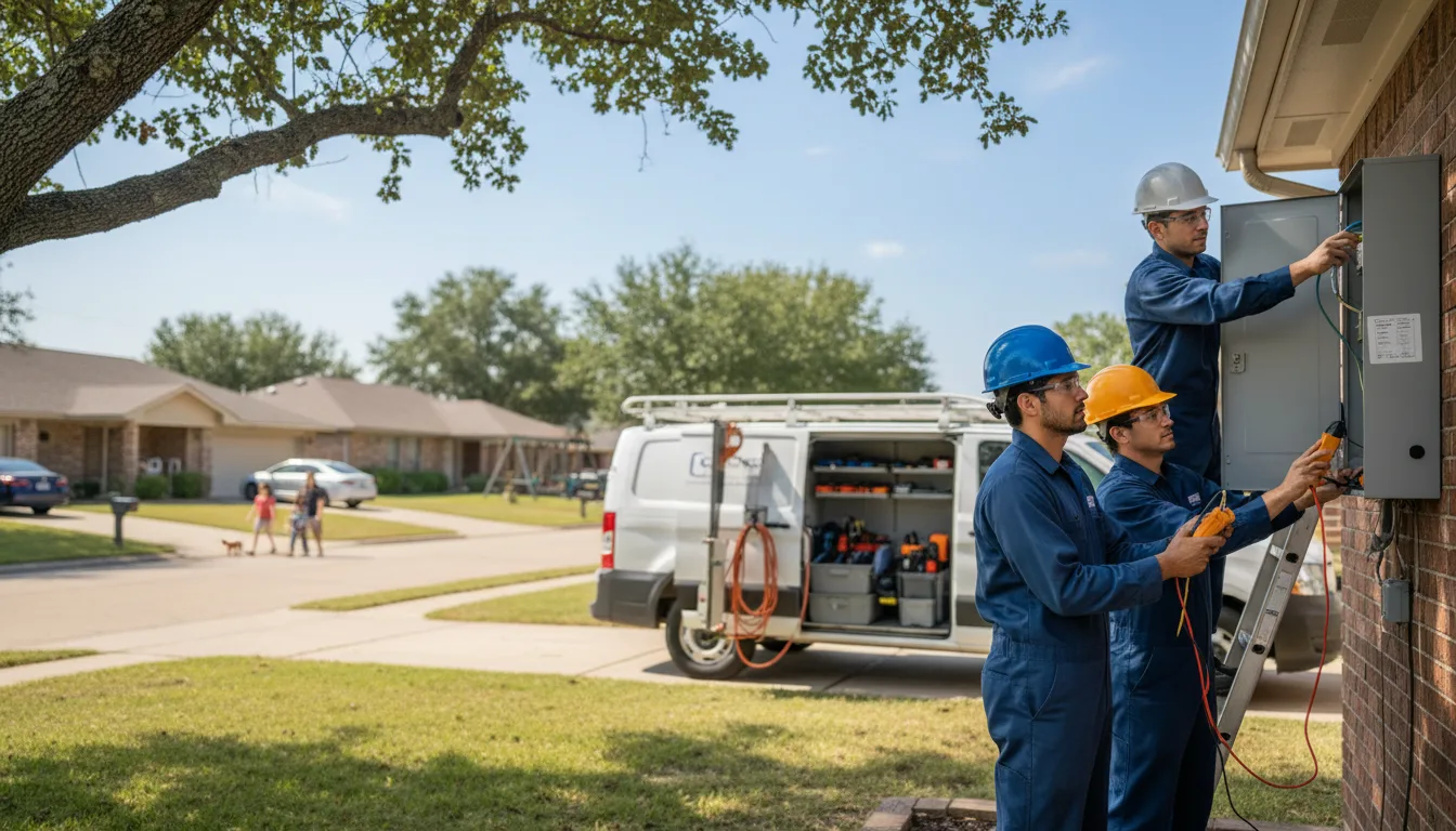 Certified electrician providing emergency electrical services in Belfield, ND